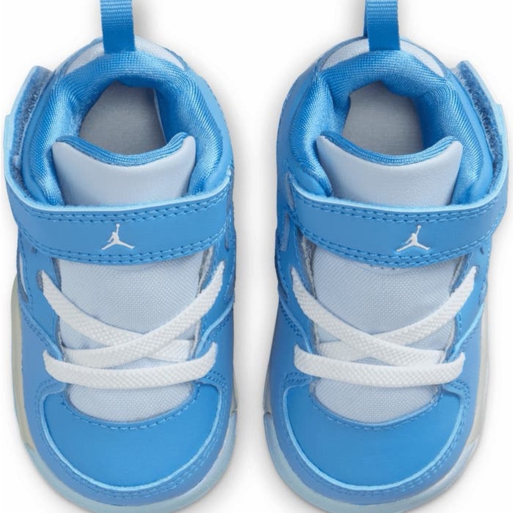 Jordan Toddler Light Blue and White High-Top Sneakers